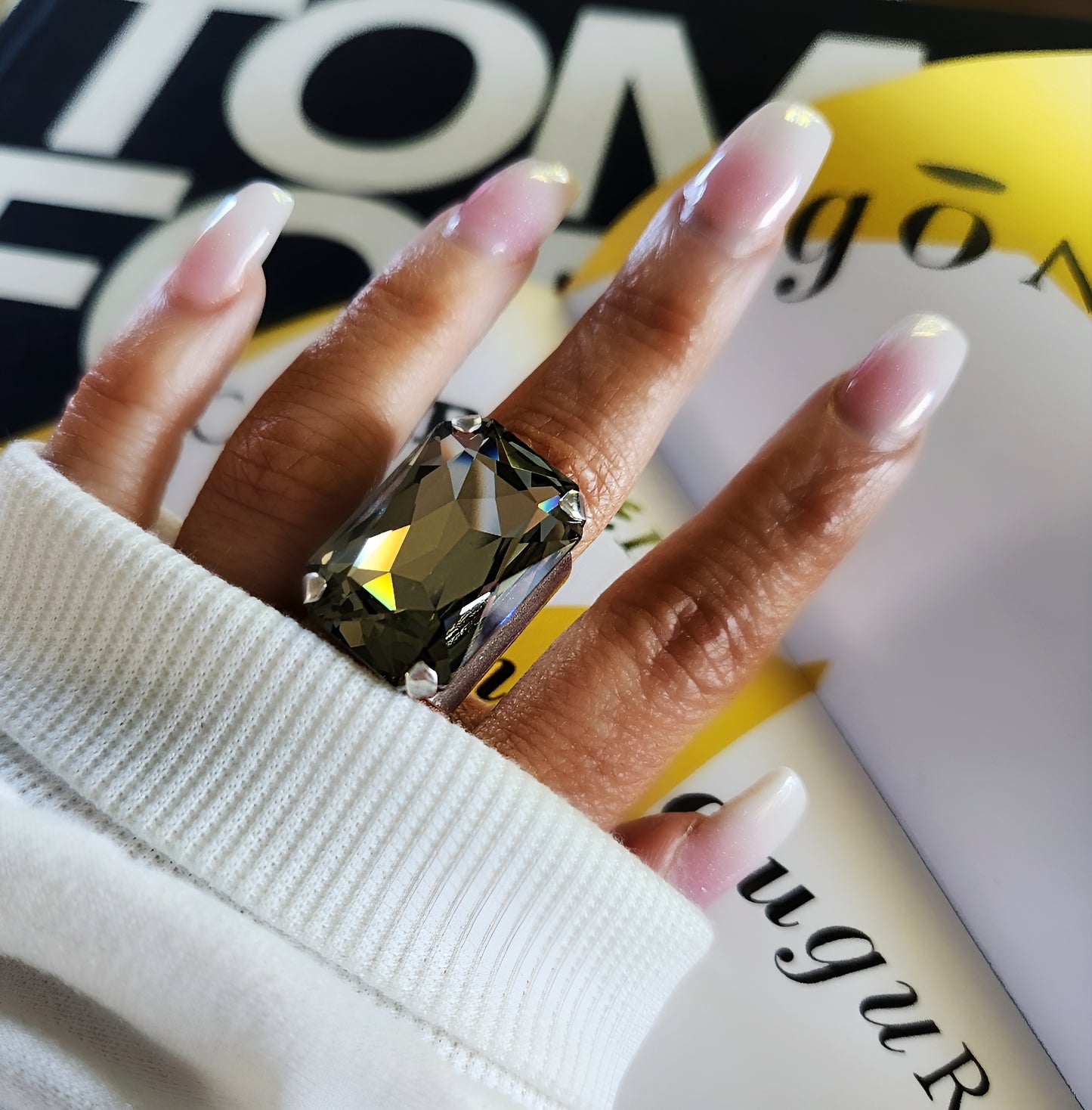 Phoenix Ring in Black Diamond