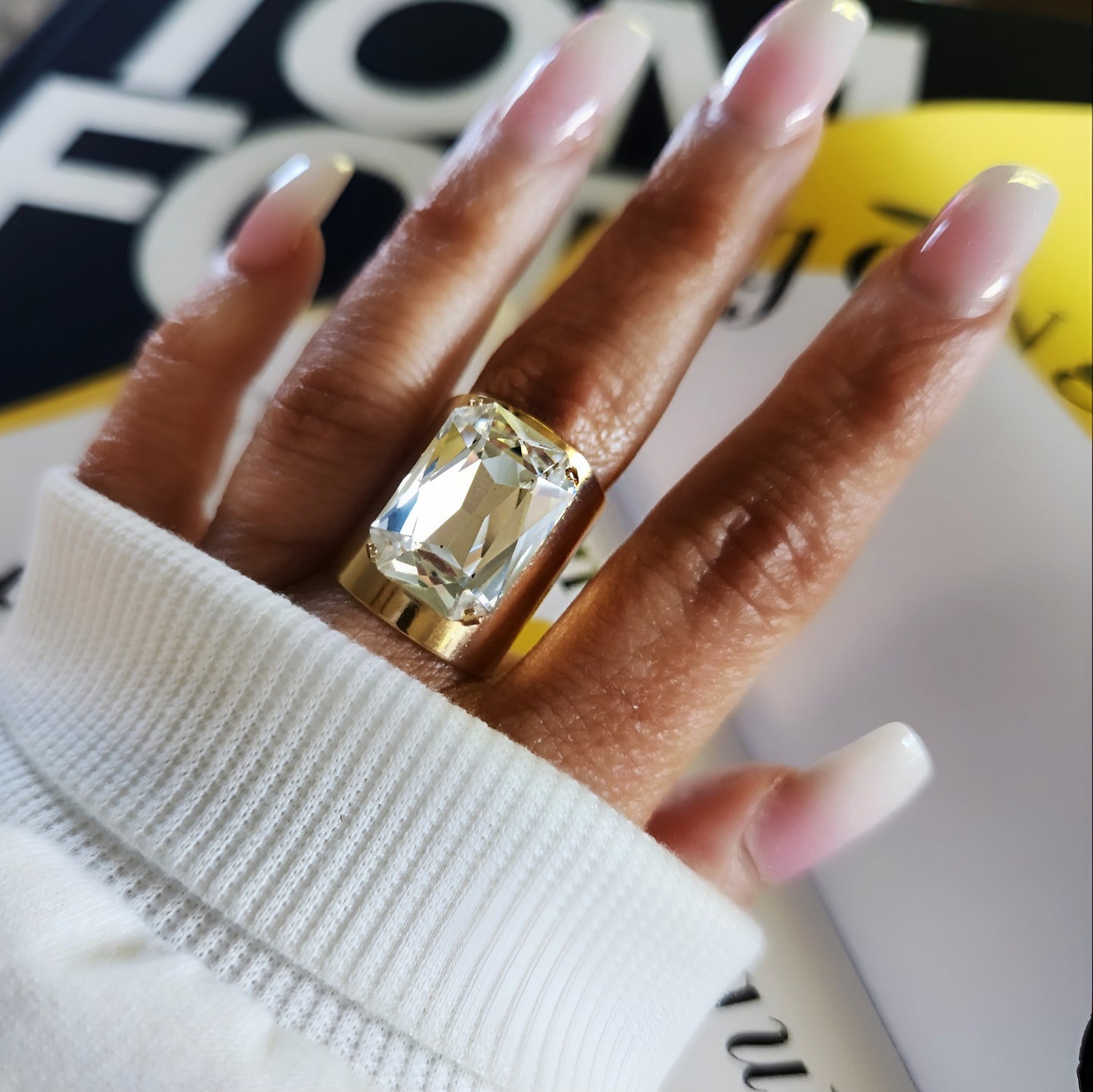 Venus Ring in Crystal Clear