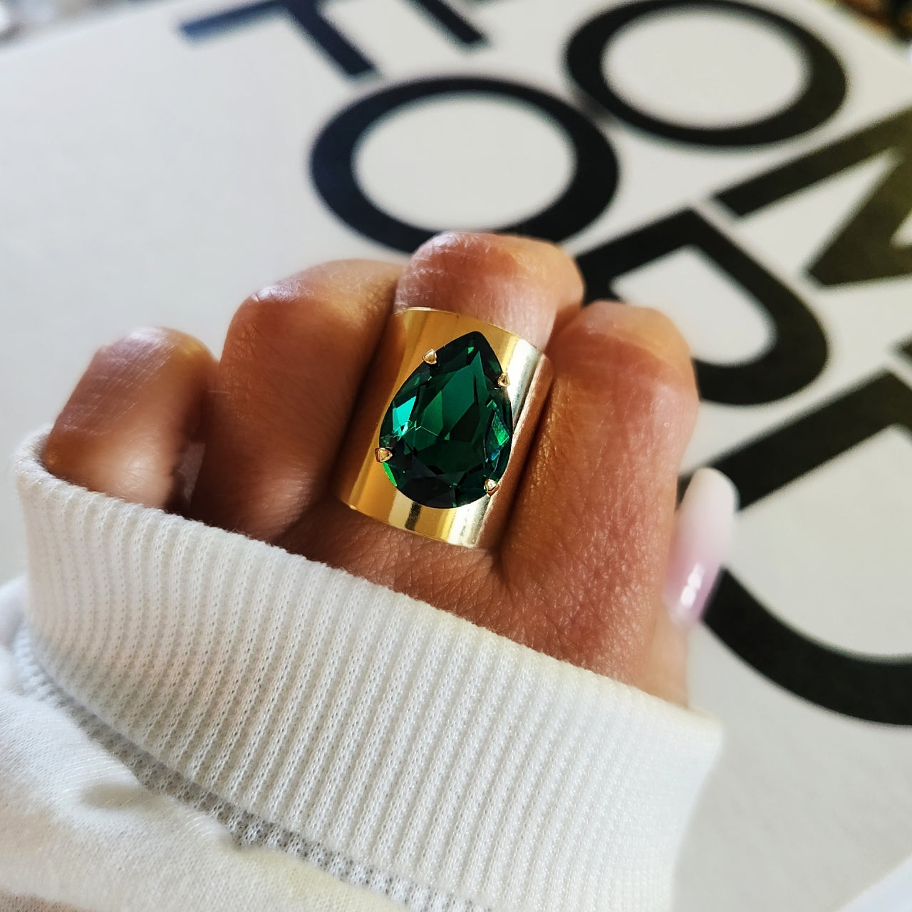 Cosmo Ring in Emerald