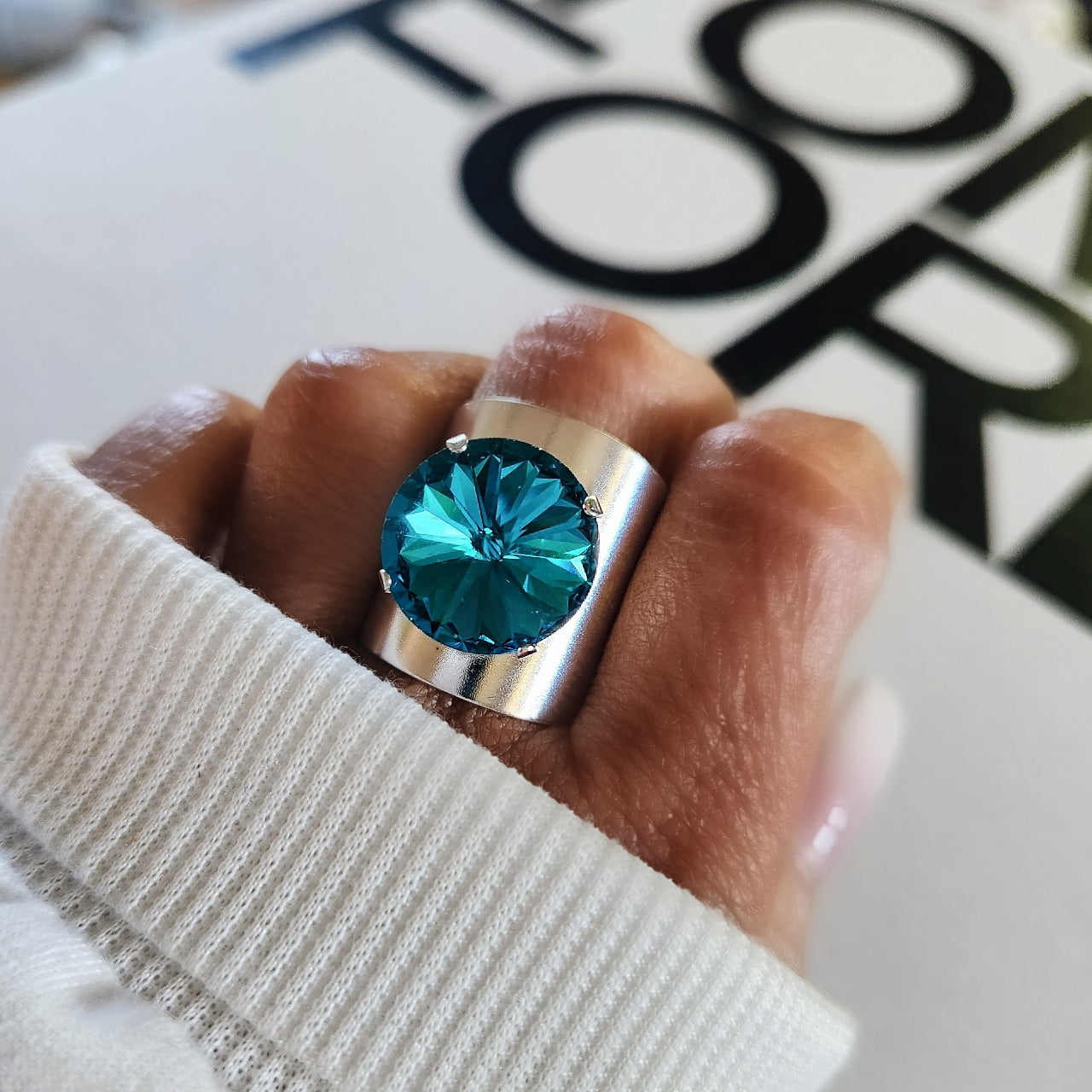Orbit Ring in Turquoise