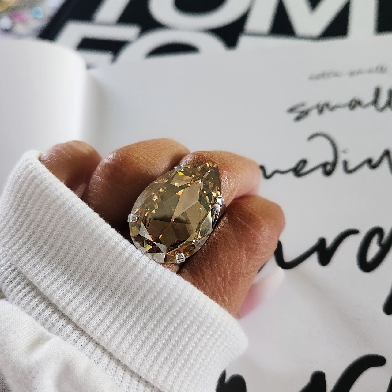 Atlas Ring in Golden Shadow