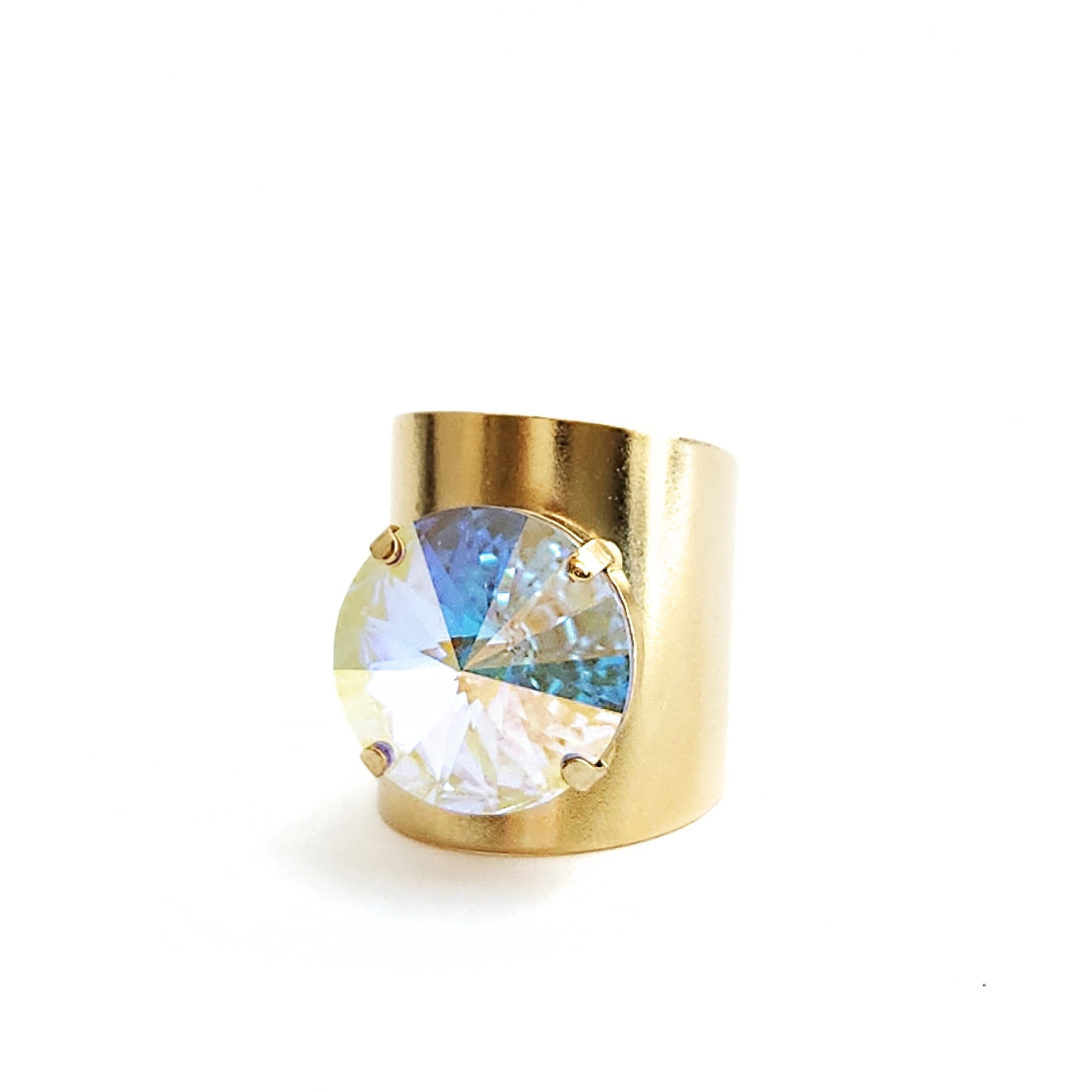 Luna Ring in Aurora Borealis