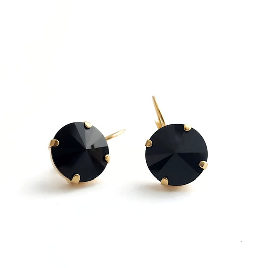 Luna Earrings in Jet