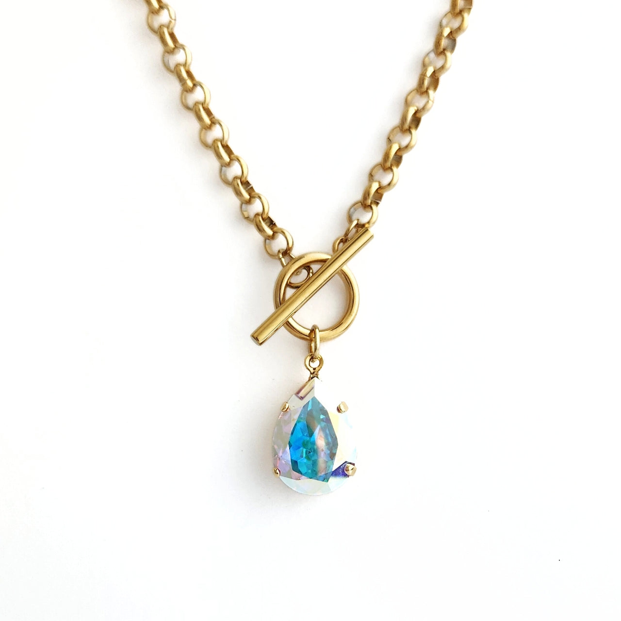 Cosmo Necklace in Aurora Borealis