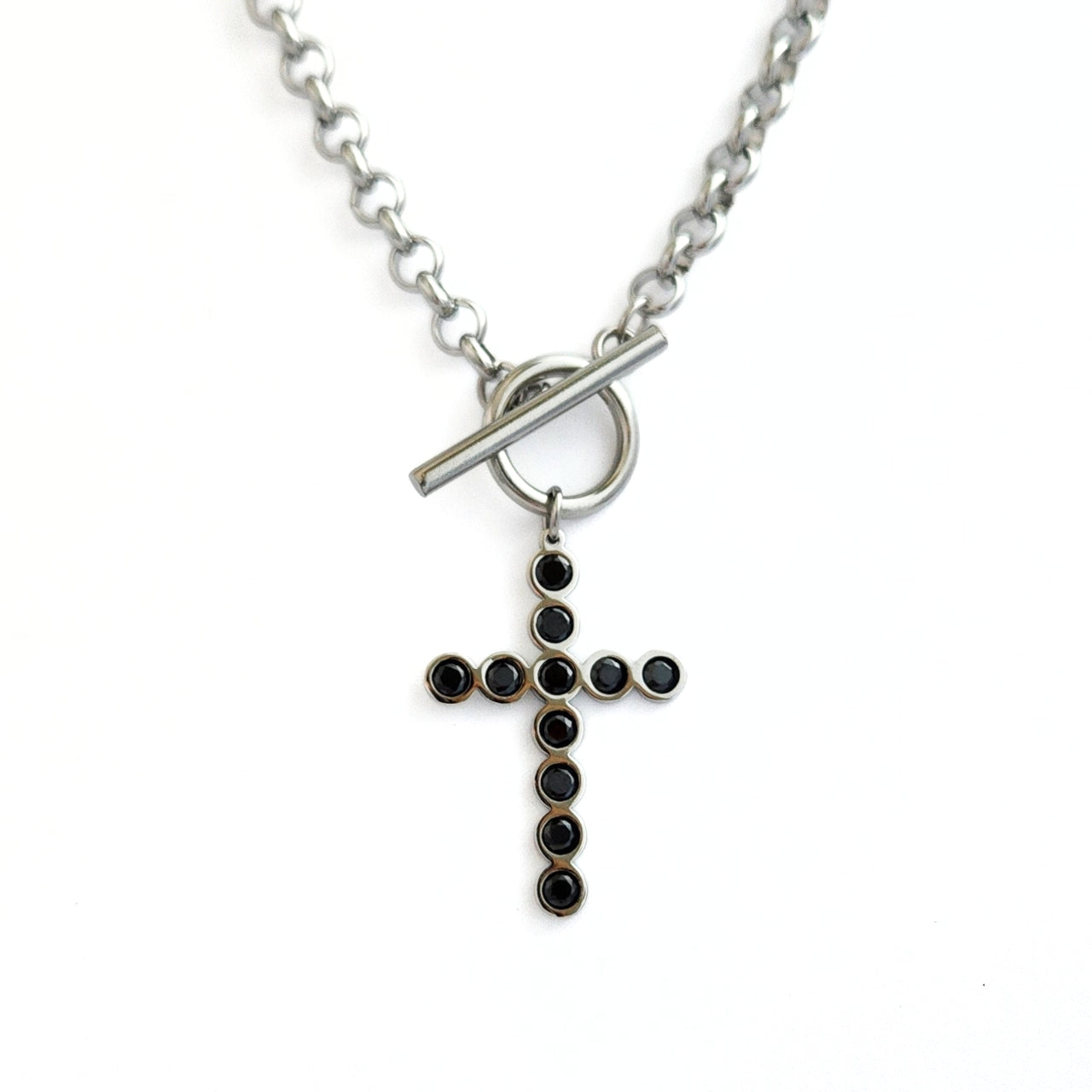Cross Toggle Necklace