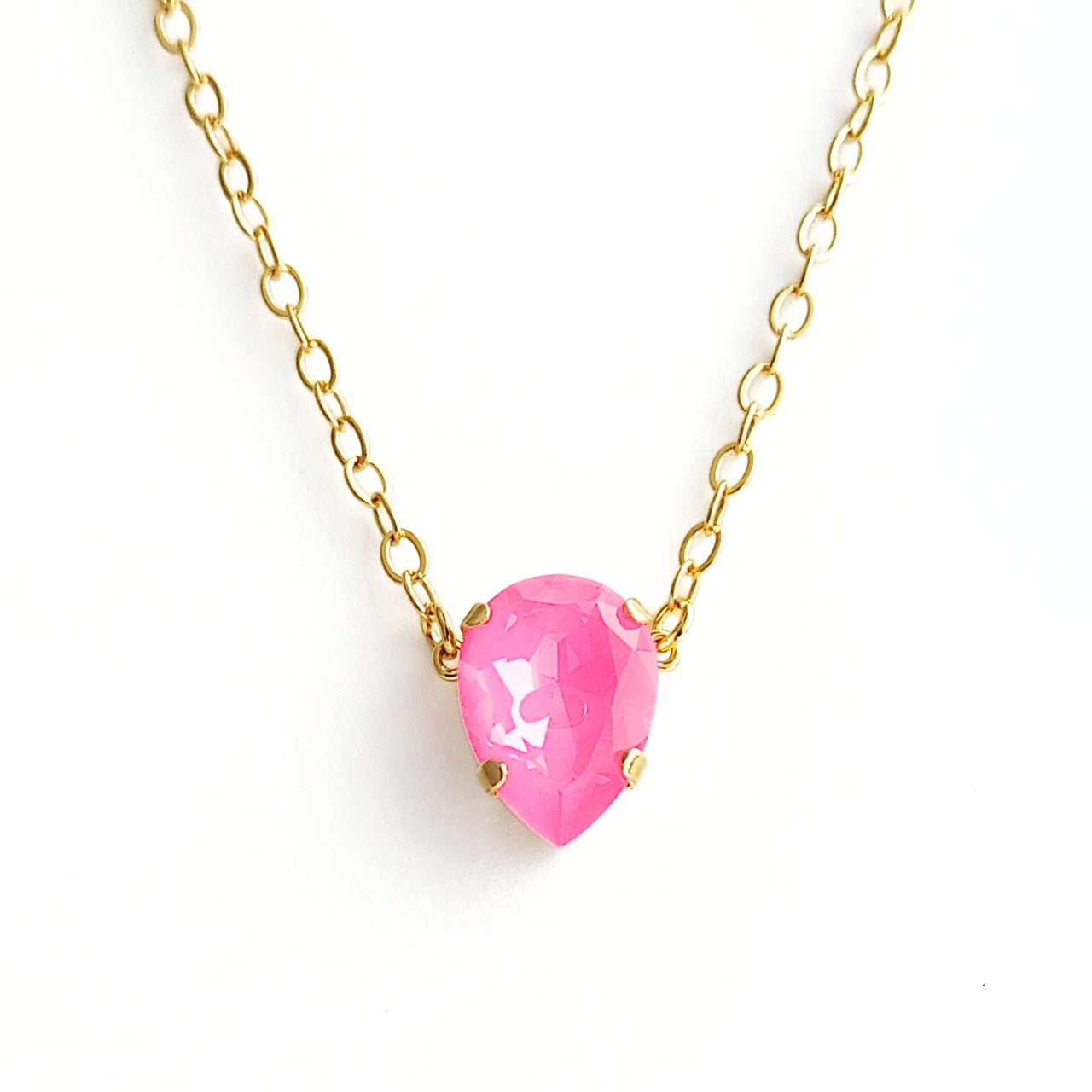 Cosmo Necklace in Electric Pink