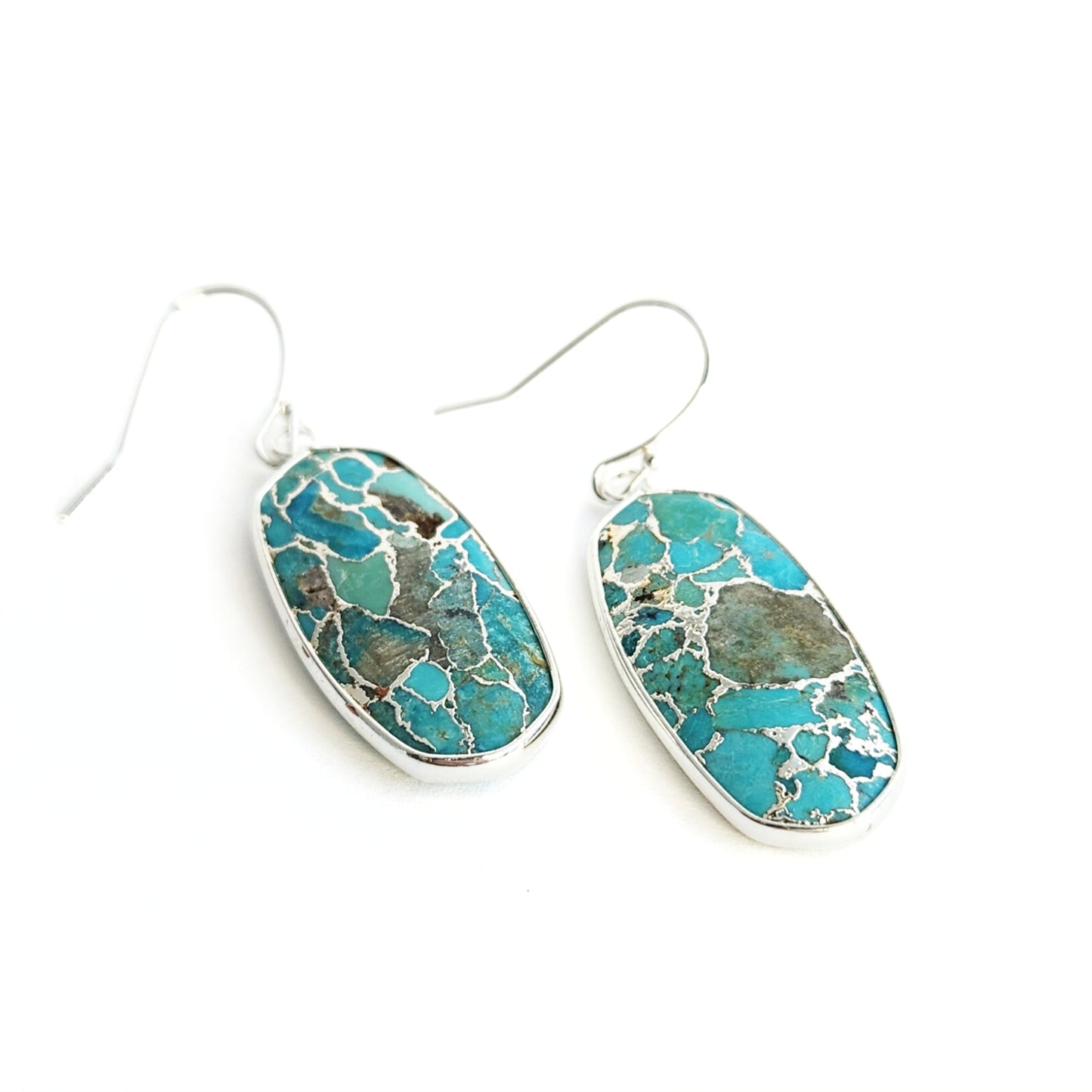 Web Turquoise Earrings