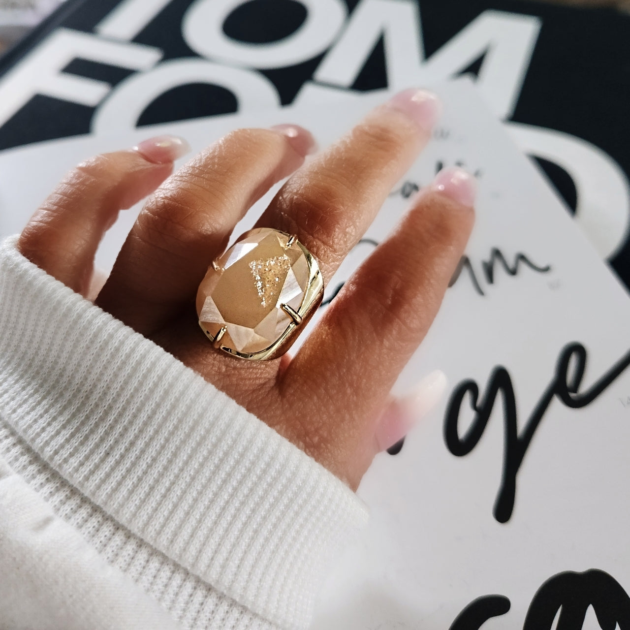 Sherbert Druzy Ring