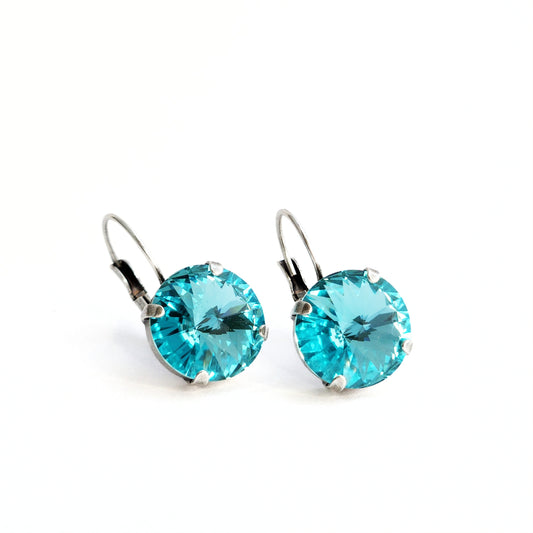 Luna Earrings in Aquamarine Ultra