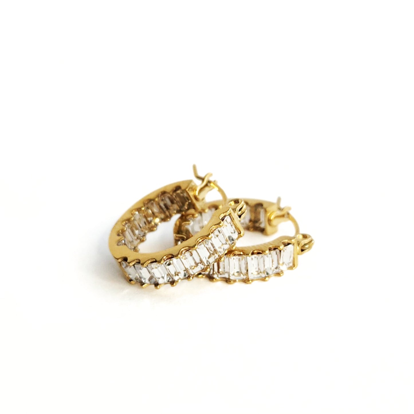 Baguette Huggie Hoops