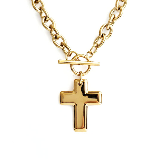 Modern Cross Necklace