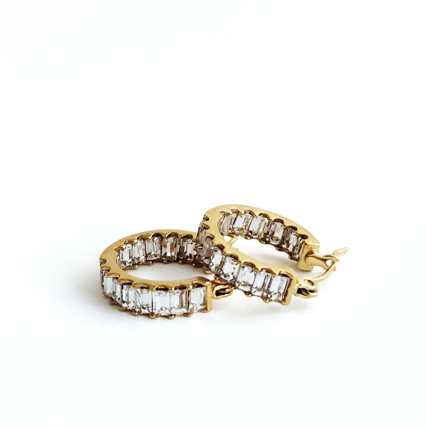 Baguette Huggie Hoops