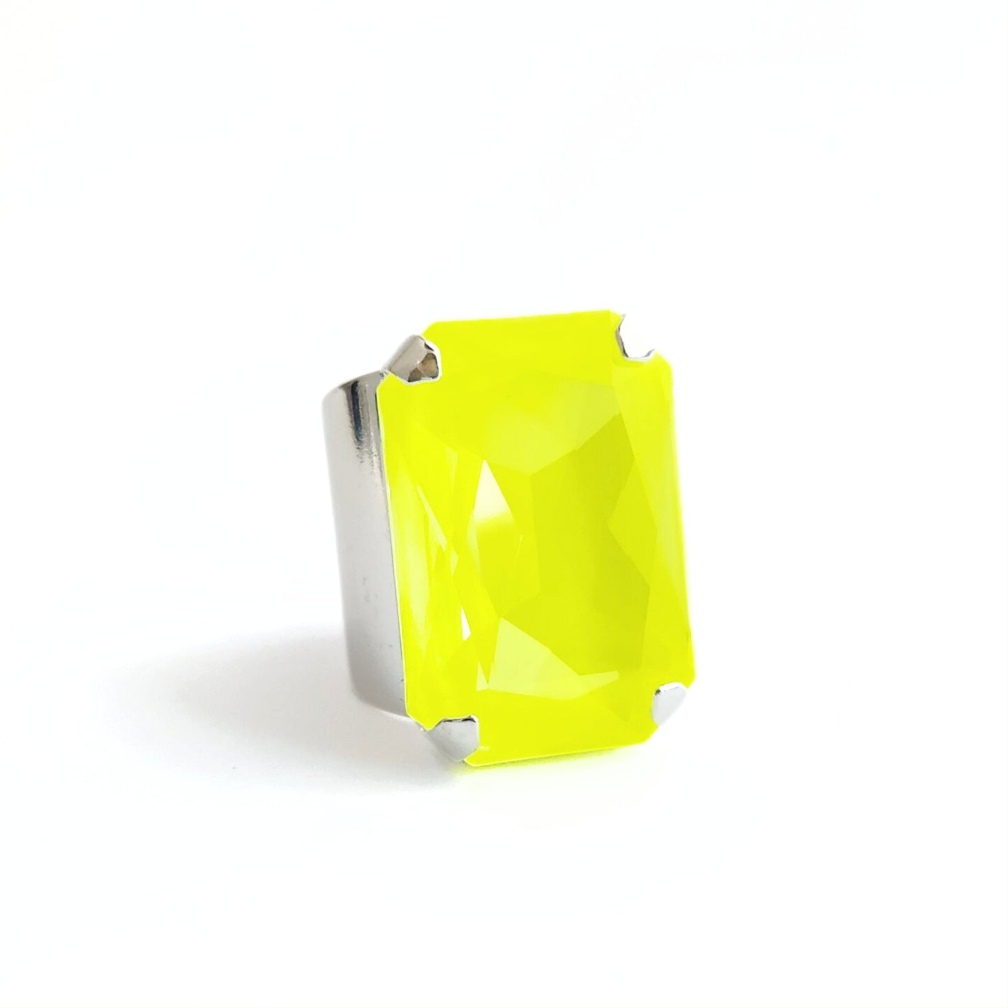 Phoenix Ring in Electric Yellow