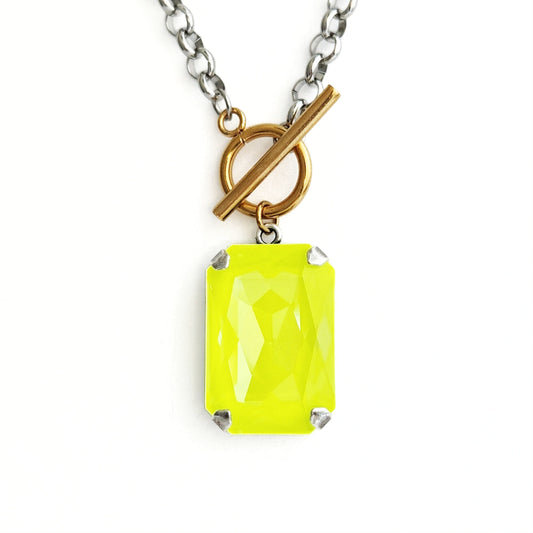 Phoenix Necklace in Electric Yellow