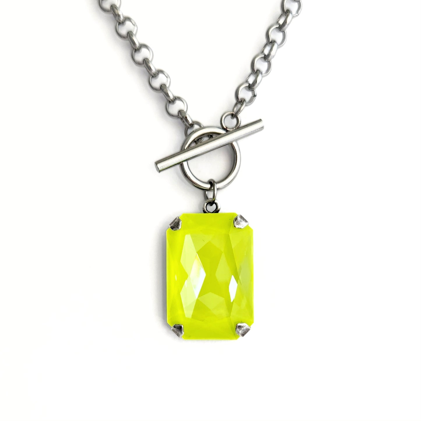 Phoenix Necklace in Electric Yellow