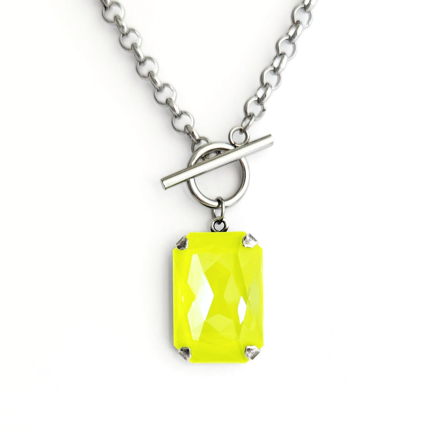 Phoenix Necklace in Electric Yellow