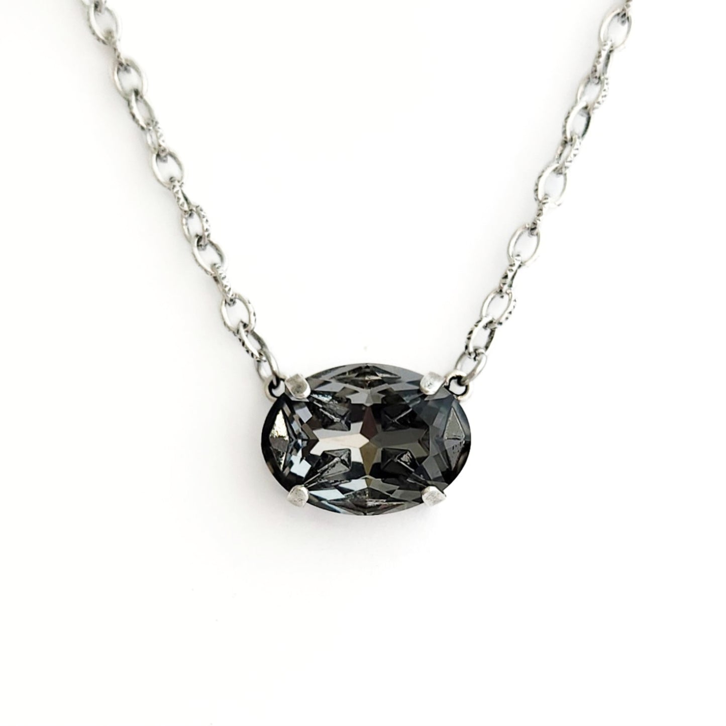 Eclipse Necklace in Black Diamond Mirage