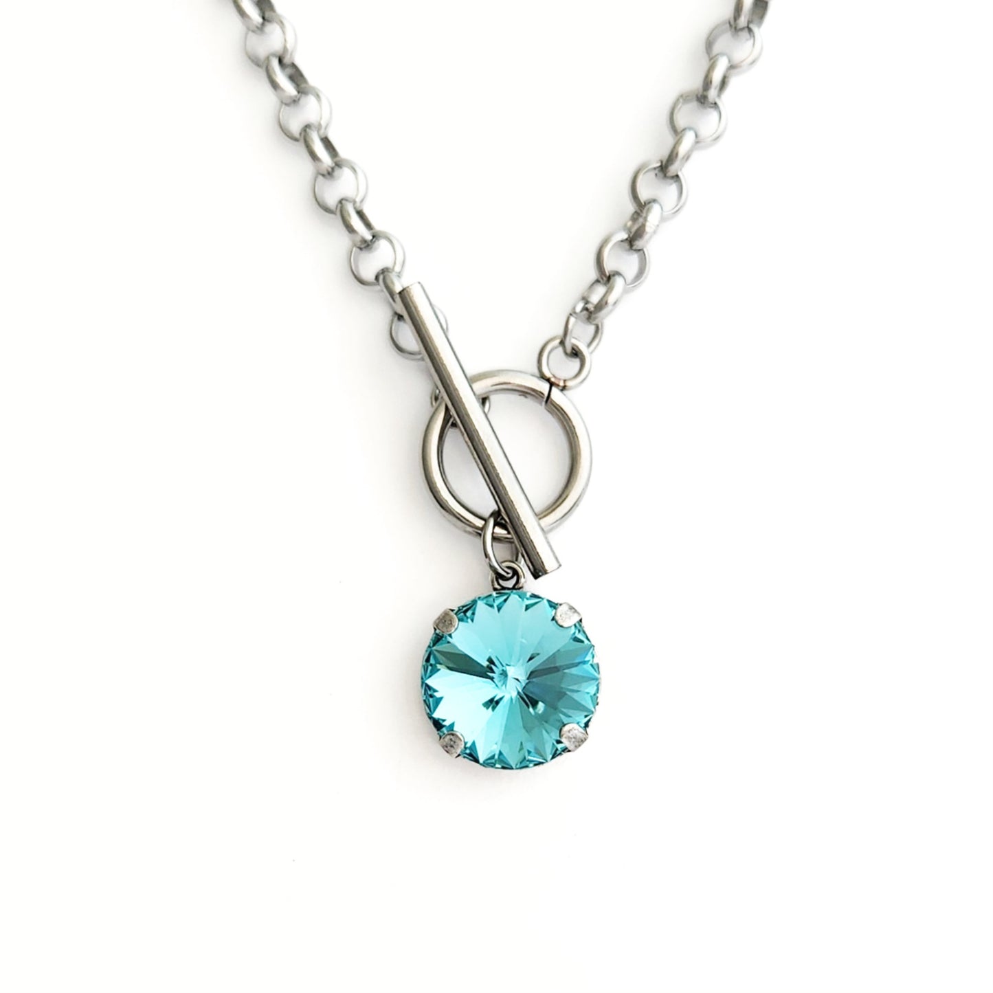 Orbit Necklace in Aquamarine Ultra
