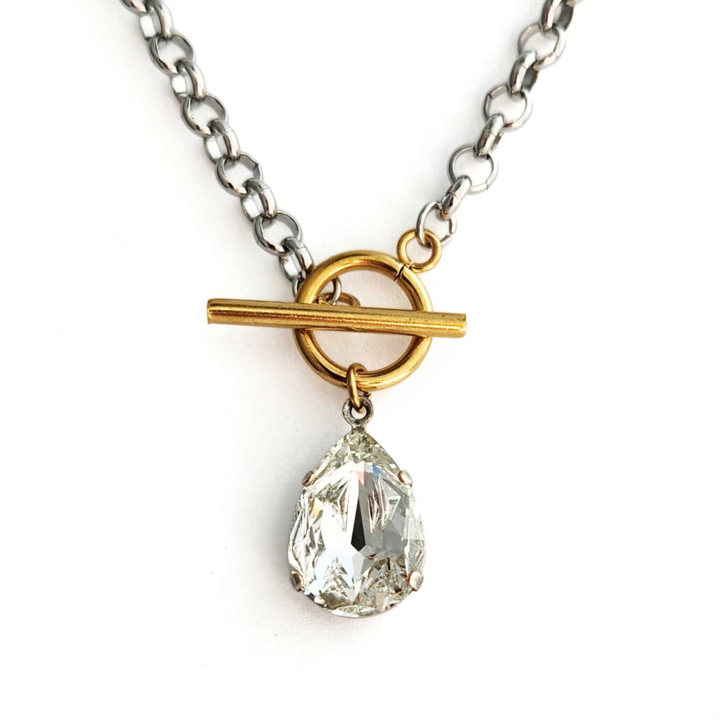 Cosmo Crystal Necklace in Diamond Mirage
