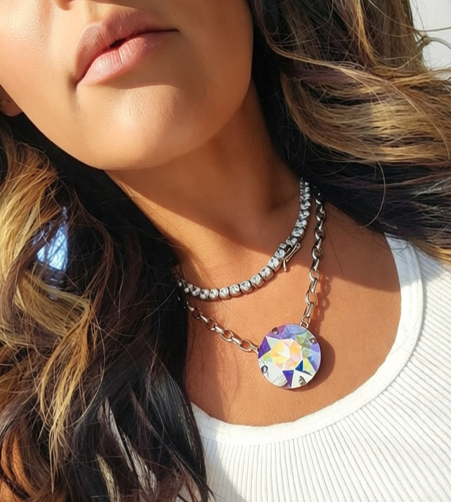 Crystal Clear Tennis Chain