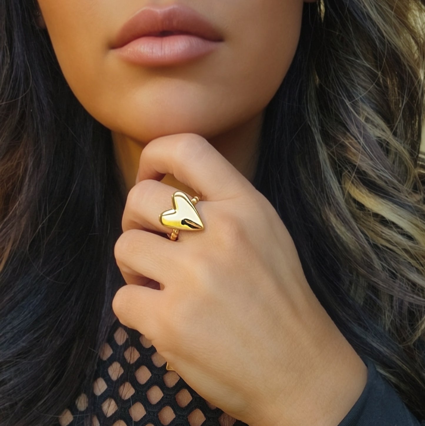 Gold Heart Ring