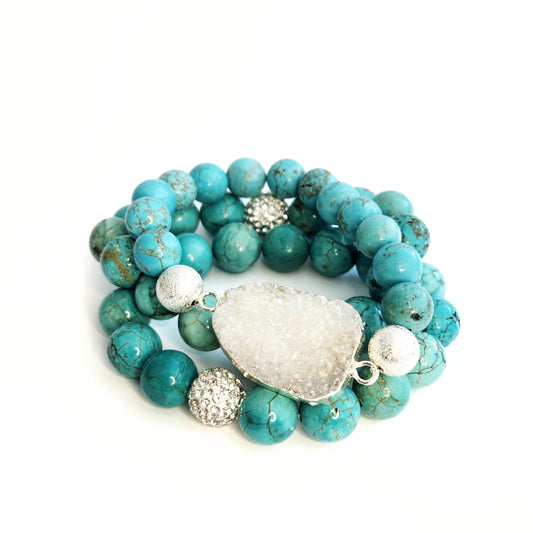 Turks & Caicos Turquoise Bracelet Stack