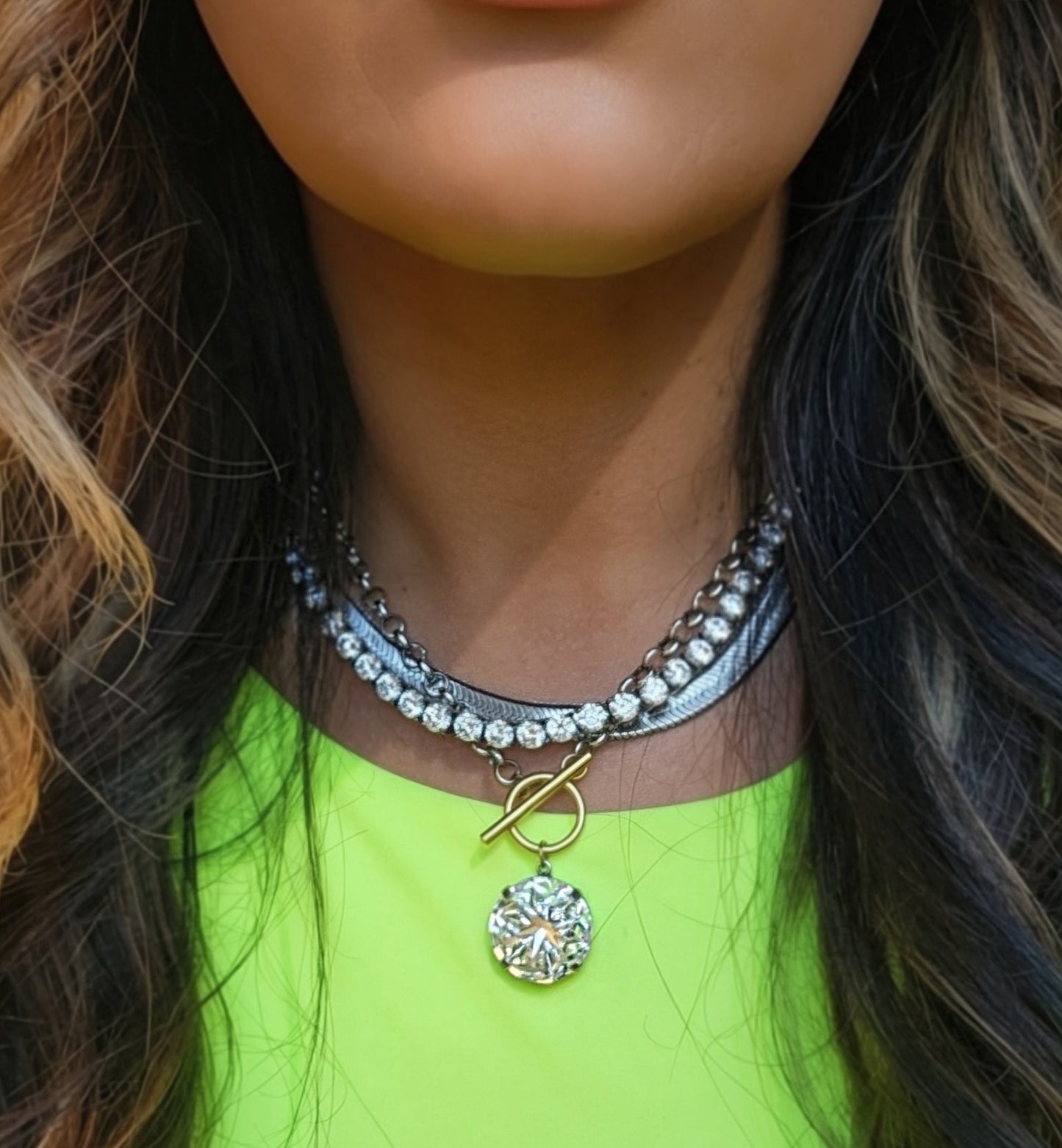 Luna Necklace in Diamond Mirage