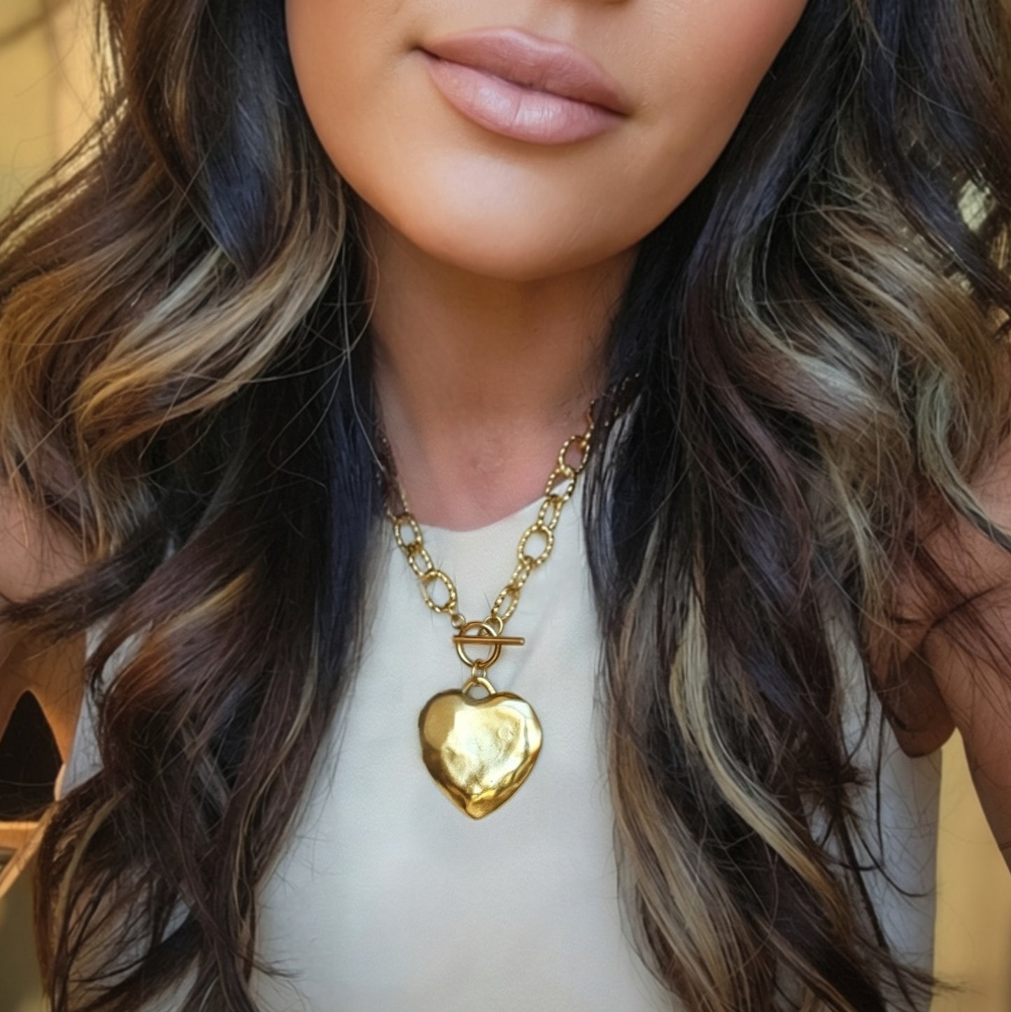 Puffy Heart Necklace