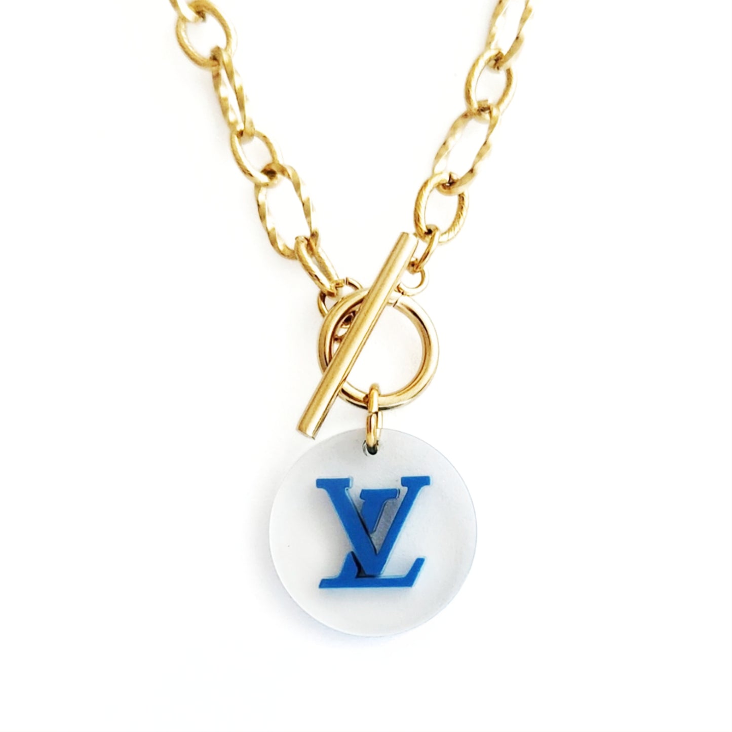 Repurposed L.v Necklace