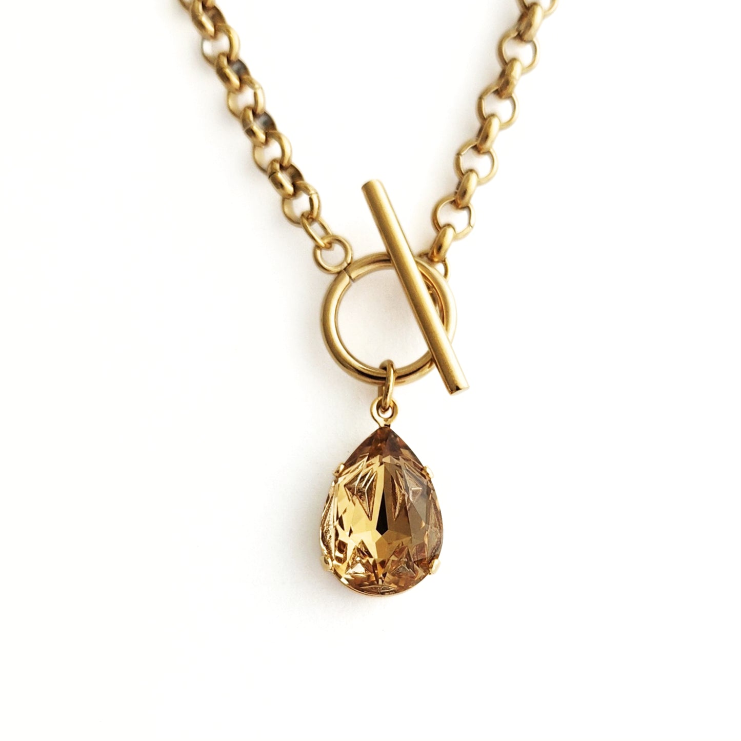 Cosmo Necklace in Cognac