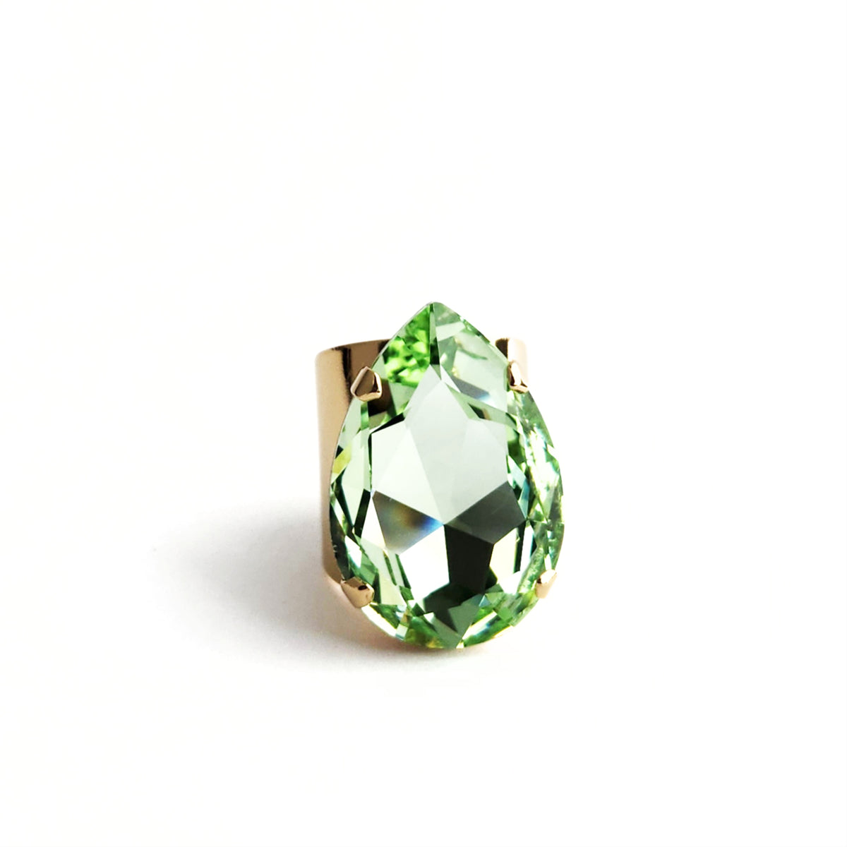 Atlas Crystal Ring in Chrysolite