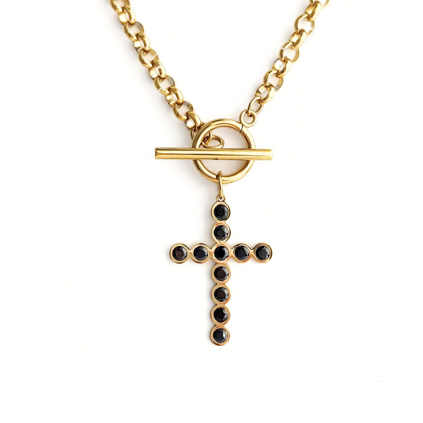 Cross Toggle Necklace