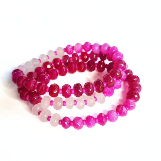 Pink Gemstone Stack