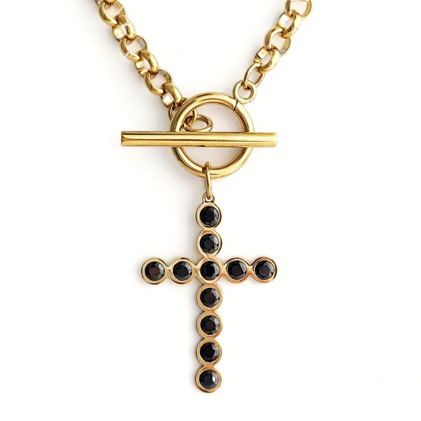 Cross Toggle Necklace