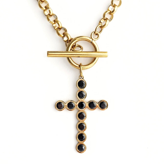 Cross Toggle Necklace