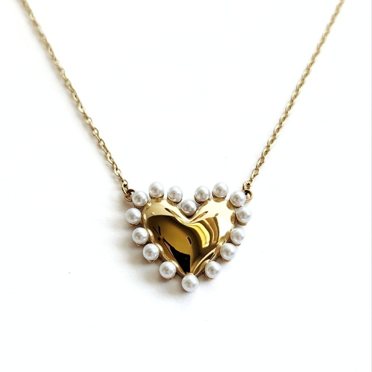 Pearl Heart Necklace