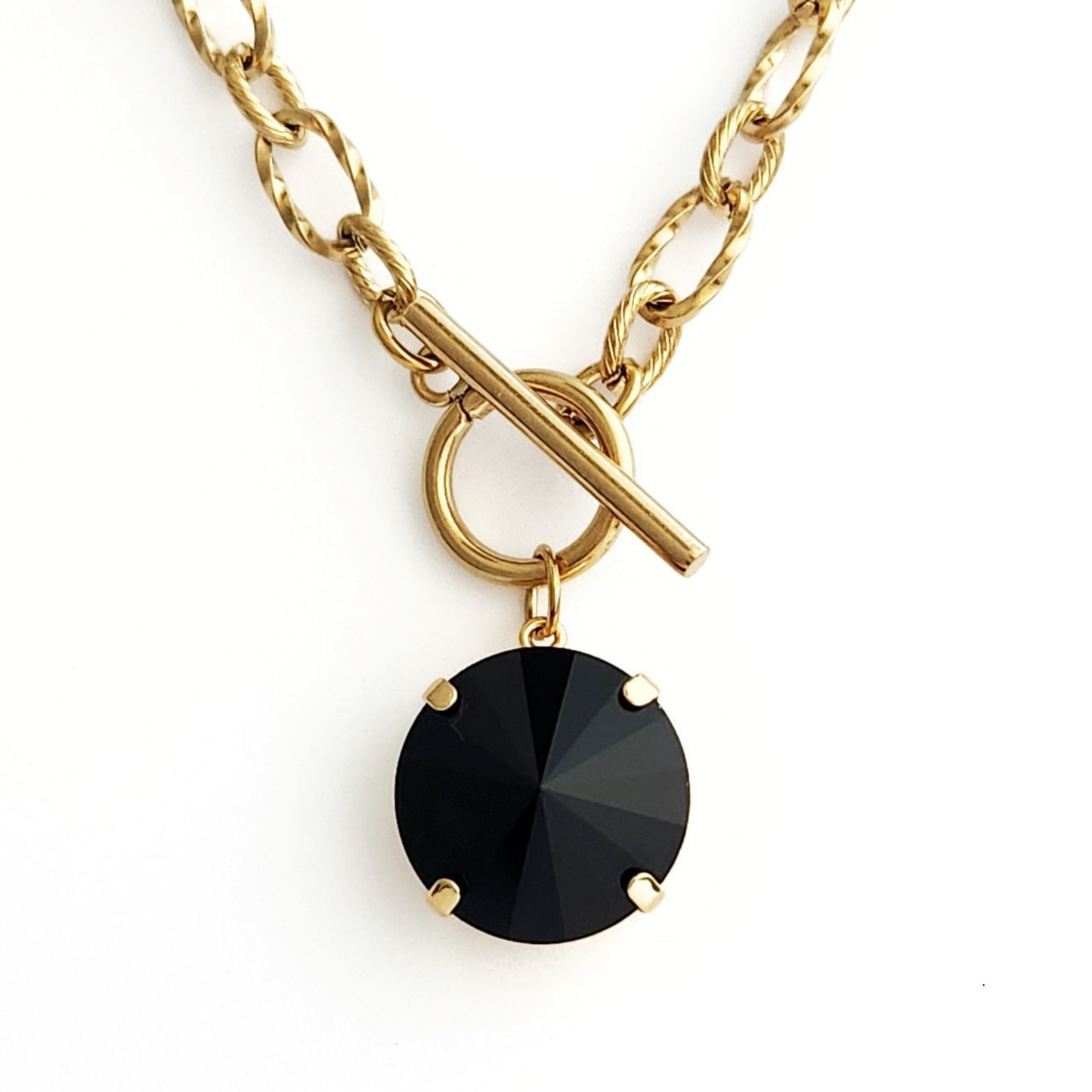 Luna Necklace in Black Diamond Mirage