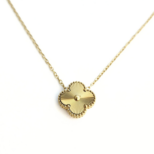 Laser Cut Clover Necklace