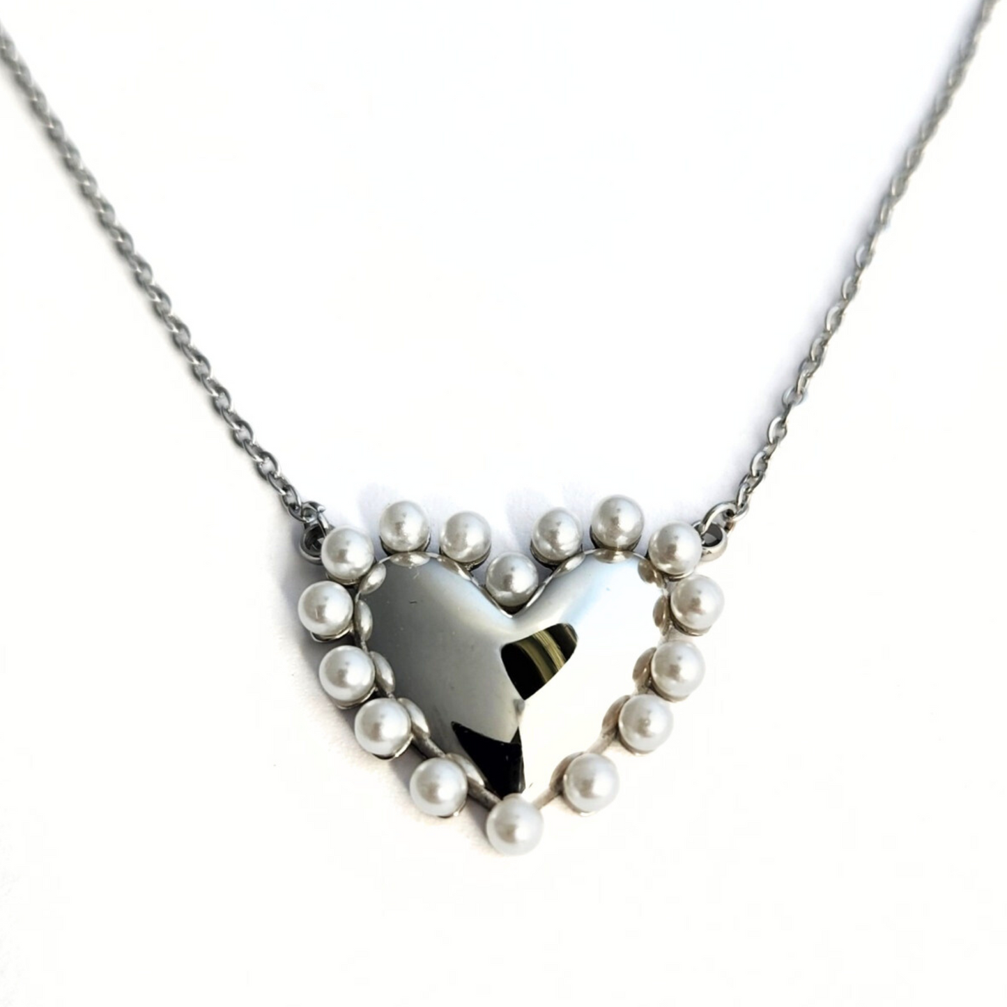 Pearl Heart Necklace