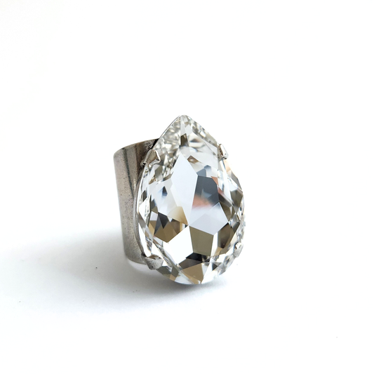 Atlas Ring in Crystal Clear