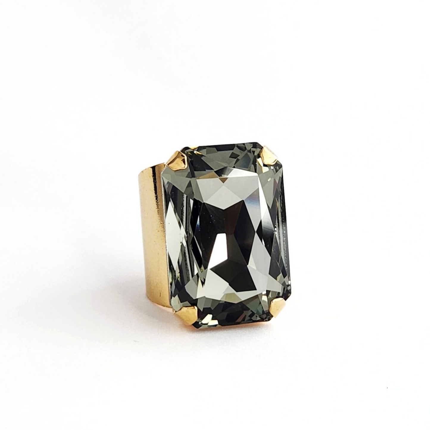 Phoenix Ring in Black Diamond