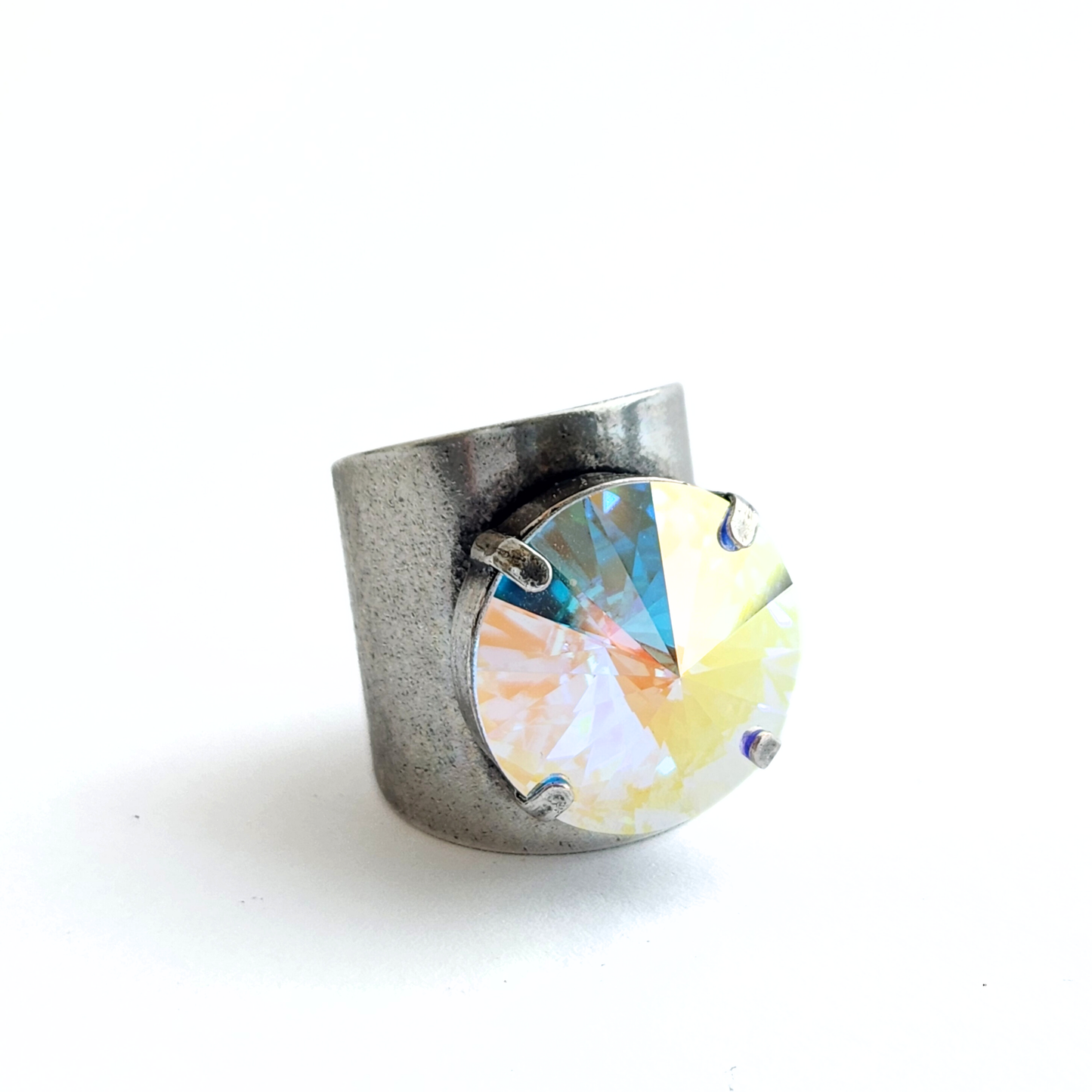 Luna Ring in Aurora Borealis