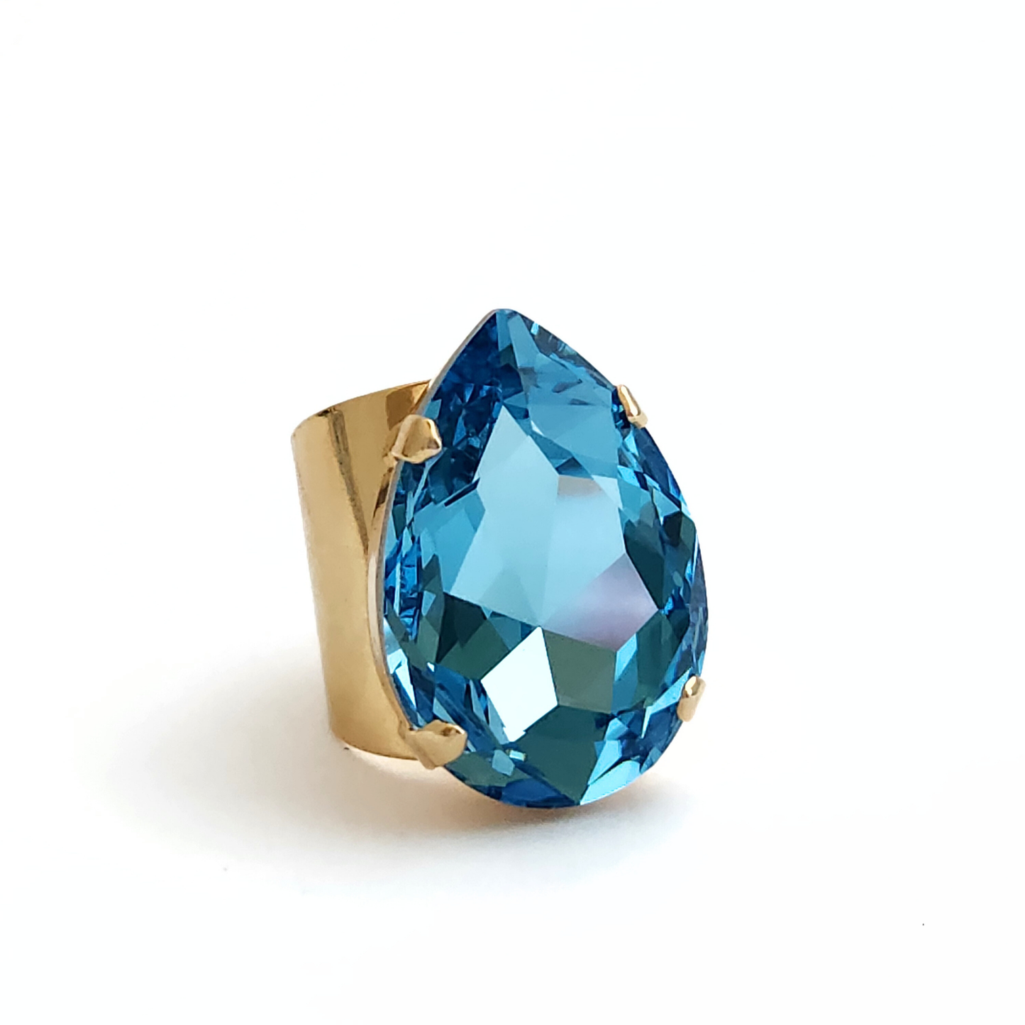 Atlas Ring in Aquamarine