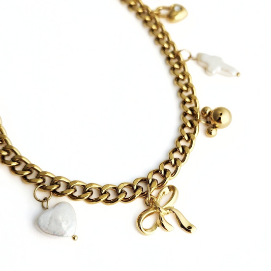 Bow Charm Necklace