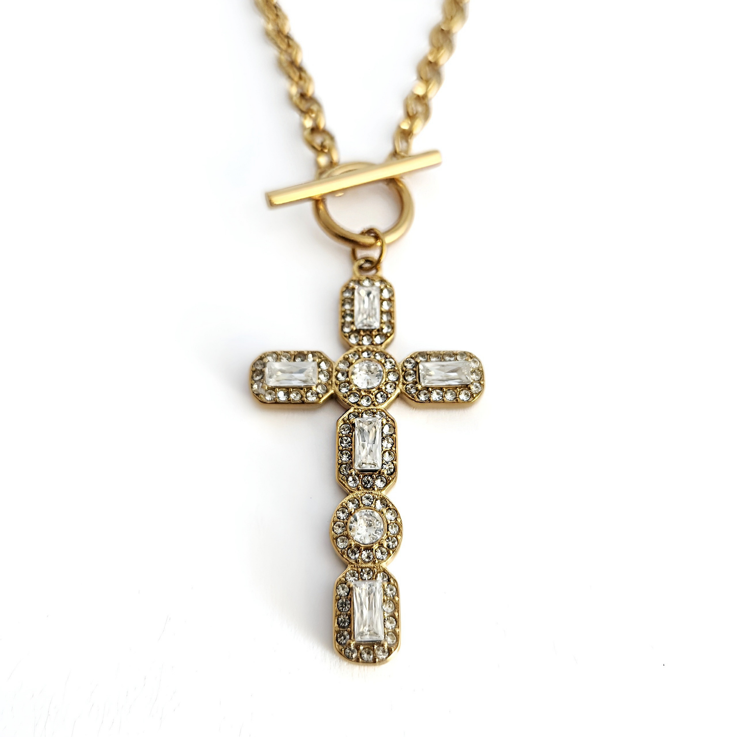 Crystal Cross Necklace