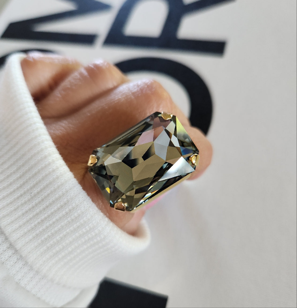 Phoenix Ring in Black Diamond