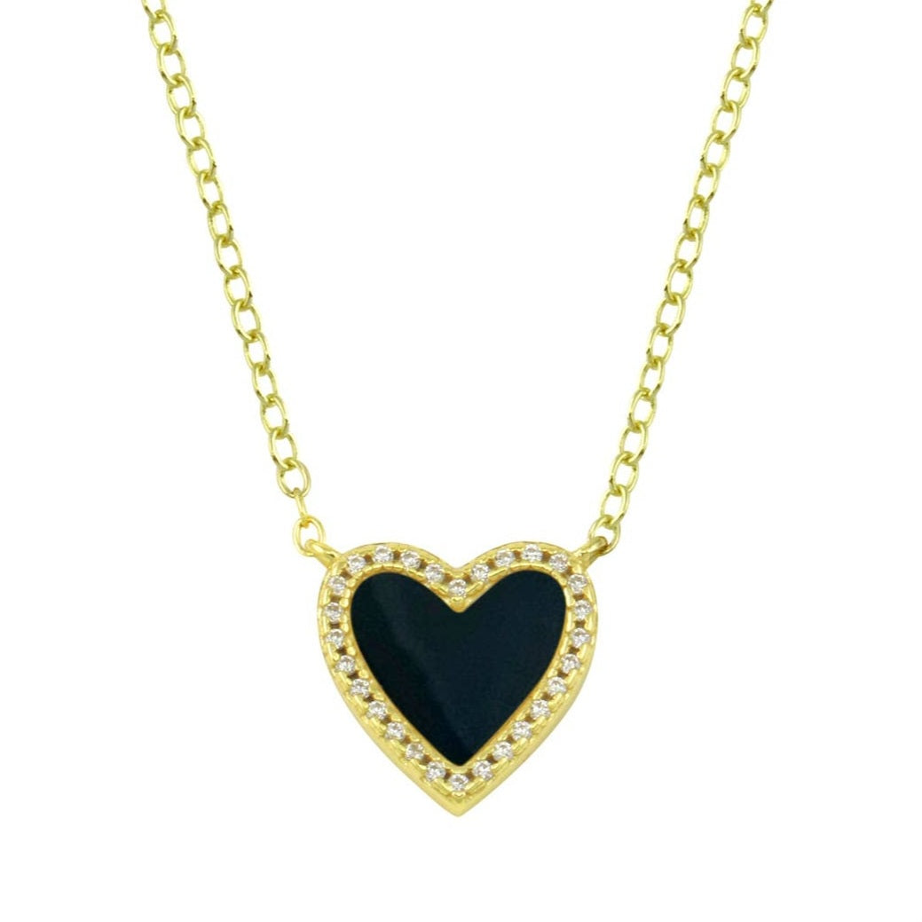 Mini Monet Heart Necklace