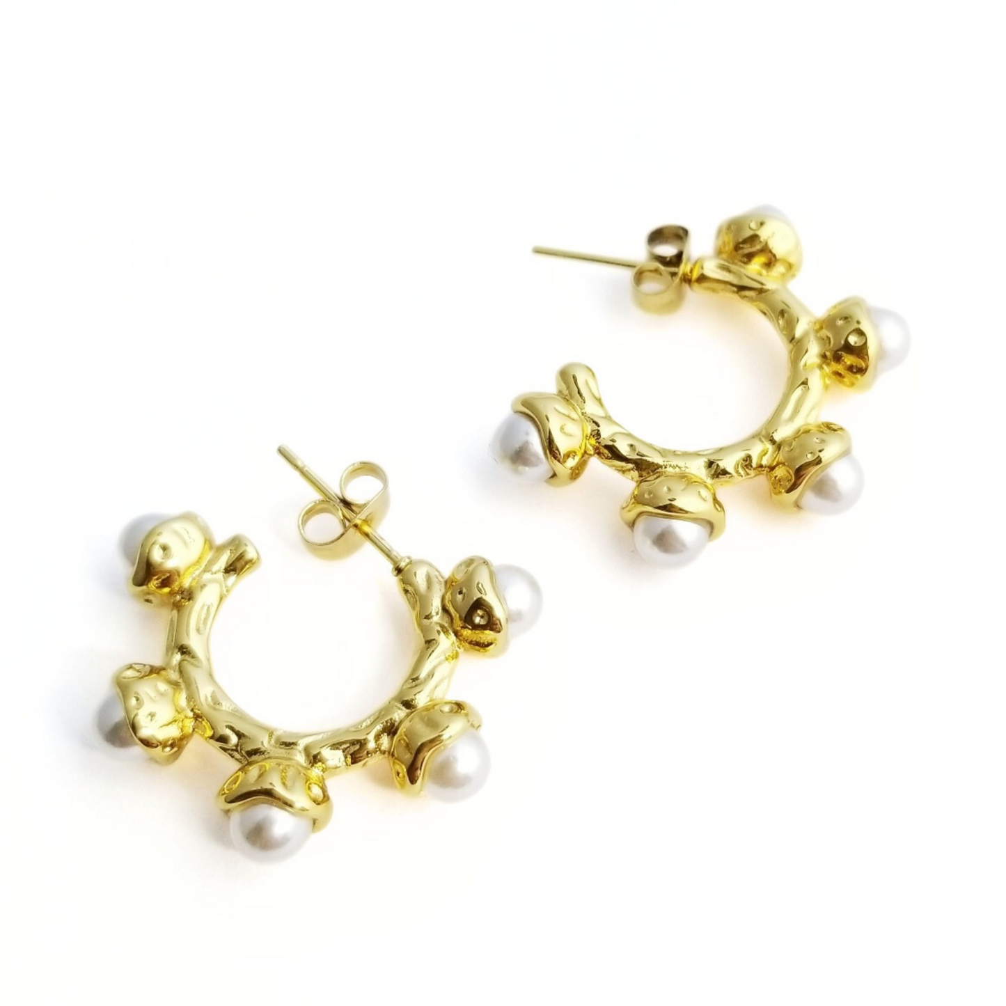 Milan Pearl Hoops