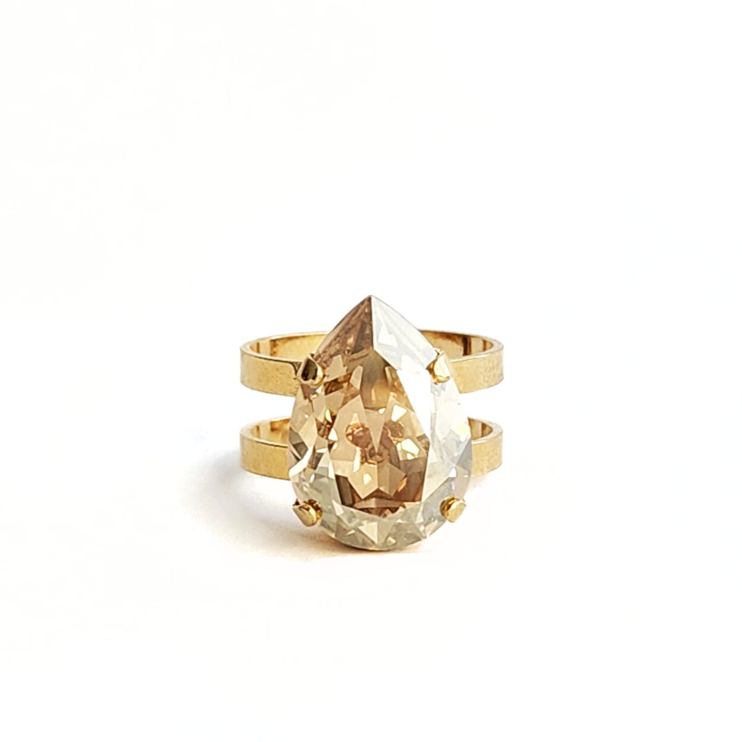 Cosmic Ring in Golden Shadow