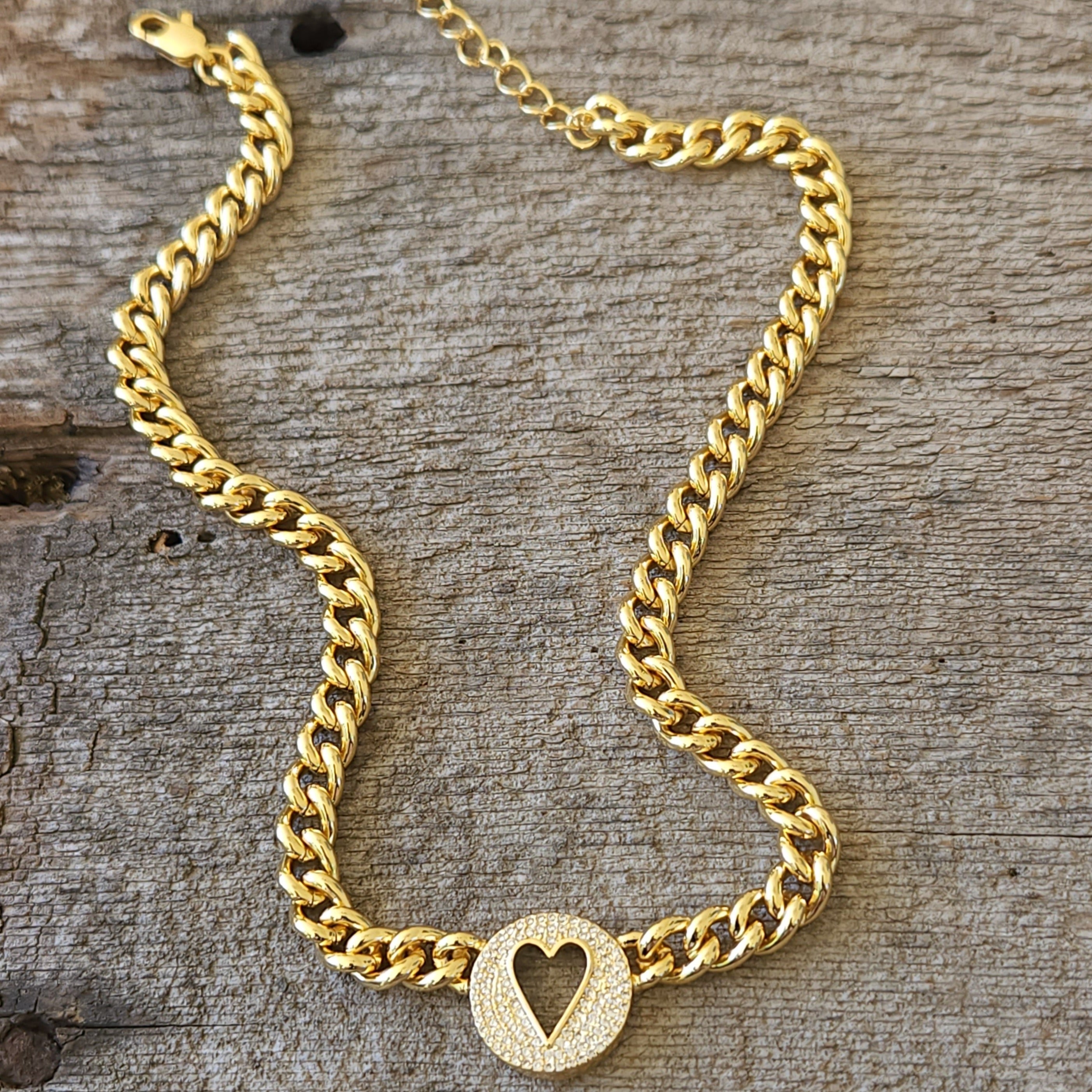 Valentines Gift Heart Locket Pendant Necklace Women Jewelry 24K Gold Color  Romantic Fancy Heart Pendant For Women - AliExpress